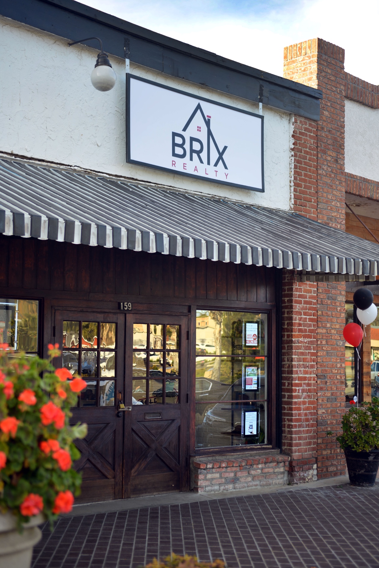 BRIX Realty office storefront at 159 N Main St, Lake Elsinore